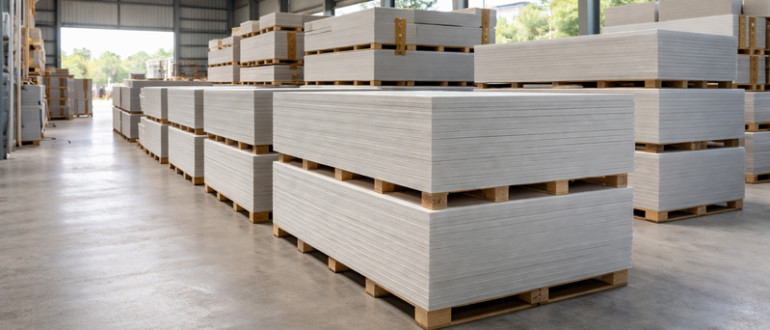 Standar Penyimpanan Kalsiboard yang Benar di Gudang Proyek dan Toko Material