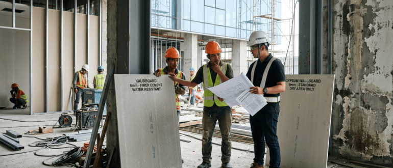 Kalsiboard vs Wallboard: Kenapa Sering Tertukar dan Berujung Salah Aplikasi di Proyek?