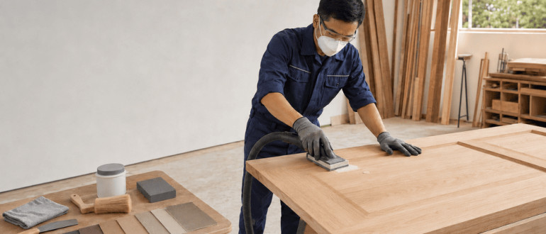 Cara Menghaluskan Dempul Kayu Sebelum Dicat agar Hasil Finishing Tidak Bergaris