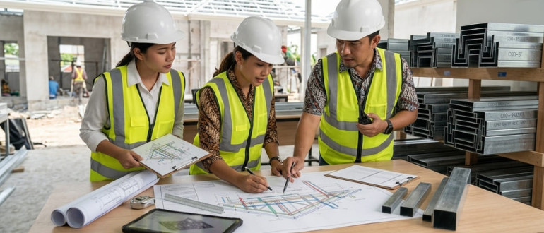 Cara Menyesuaikan Rangka Baja Ringan dengan Jalur Pipa, Kabel, dan Ventilasi (MEP) Sebelum Diproduksi
