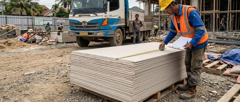 Ukuran Tidak Sesuai hingga Rusak, Cek 7 Hal Ini Saat Papan Gypsum Tiba di Proyek!