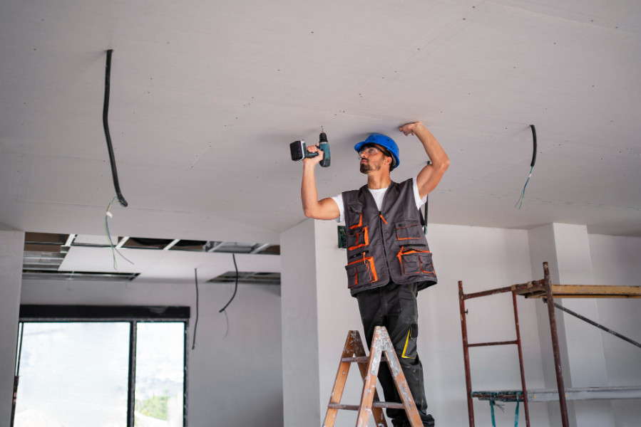 Pengerjaan plafon Kalsiboard